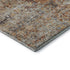 5' X 8' Coral Gray And Silver Floral Medallion Washable Area Rug With UV Protection