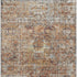 5' X 8' Coral Gray And Silver Floral Medallion Washable Area Rug With UV Protection