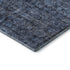 5' X 8' Blue And Charcoal Damask Washable Area Rug With UV Protection