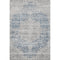 5' X 8' Blue And Beige Medallion Washable Area Rug With UV Protection