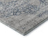 5' X 8' Blue And Beige Medallion Washable Area Rug With UV Protection