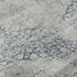5' X 8' Blue And Beige Medallion Washable Area Rug With UV Protection