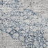 5' X 8' Blue And Beige Medallion Washable Area Rug With UV Protection