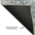 8' X 10' Blue And Beige Medallion Washable Area Rug With UV Protection