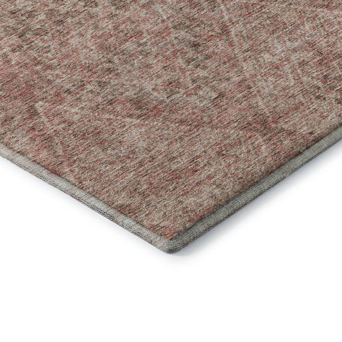 8' X 10' Pink And Beige Moroccan Washable Area Rug With UV Protection