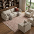 8' X 10' Pink And Beige Moroccan Washable Area Rug With UV Protection