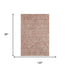 8' X 10' Pink And Beige Moroccan Washable Area Rug With UV Protection