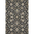 5' X 8' Black Ivory And Gray Moroccan Washable Area Rug With UV Protection