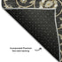 5' X 8' Black Ivory And Gray Moroccan Washable Area Rug With UV Protection