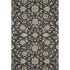 8' X 10' Black Ivory And Gray Moroccan Washable Area Rug With UV Protection