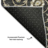 8' X 10' Black Ivory And Gray Moroccan Washable Area Rug With UV Protection