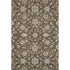 5' X 8' Chocolate Ivory And Gray Moroccan Washable Area Rug With UV Protection