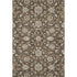 5' X 8' Chocolate Ivory And Gray Moroccan Washable Area Rug With UV Protection