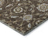 9' X 12' Chocolate Ivory And Gray Moroccan Washable Area Rug With UV Protection
