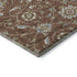 9' X 12' Rust Gray And Ivory Moroccan Washable Area Rug With UV Protection