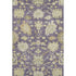 5' X 8' Eggplant Beige And Sage Floral Medallion Washable Area Rug With UV Protection