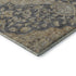 5' X 8' Charcoal Copper And Gray Floral Medallion Washable Area Rug With UV Protection