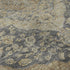 5' X 8' Charcoal Copper And Gray Floral Medallion Washable Area Rug With UV Protection
