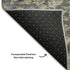 8' X 10' Charcoal Copper And Gray Floral Medallion Washable Area Rug With UV Protection