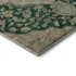 8' X 10' Emerald Beige And Taupe Floral Medallion Washable Area Rug With UV Protection