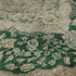 8' X 10' Emerald Beige And Taupe Floral Medallion Washable Area Rug With UV Protection