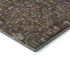 5' X 8' Brown Blue And Purple Floral Washable Area Rug With UV Protection