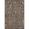 8' X 10' Brown Blue And Purple Floral Washable Area Rug With UV Protection