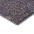 5' X 8' Eggplant Orange And Green Floral Washable Area Rug With UV Protection