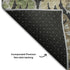 5' X 8' Black Olive Green And Gray Floral Washable Area Rug With UV Protection