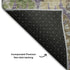 5' X 8' Purple Gray And Olive Green Floral Washable Area Rug With UV Protection