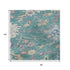 8' X 10' Teal Beige And Pink Floral Washable Area Rug With UV Protection