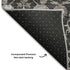 5' X 8' Black Beige And Brown Floral Washable Area Rug With UV Protection