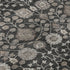 5' X 8' Black Beige And Brown Floral Washable Area Rug With UV Protection