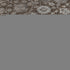 8' Chocolate Beige And Gray Floral Washable Round Rug With UV Protection