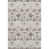 5' X 8' Ivory Brown And Gray Floral Washable Area Rug With UV Protection