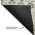 5' X 8' Ivory Brown And Gray Floral Washable Area Rug With UV Protection