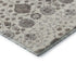 5' X 8' Ivory Brown And Gray Floral Washable Area Rug With UV Protection