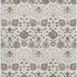 5' X 8' Ivory Brown And Gray Floral Washable Area Rug With UV Protection
