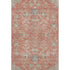 8' X 10' Coral Beige And Taupe Floral Washable Area Rug With UV Protection