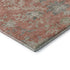 8' X 10' Coral Beige And Taupe Floral Washable Area Rug With UV Protection