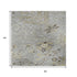 5' X 8' Gray Ivory And Gold Floral Washable Area Rug With UV Protection