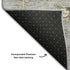 5' X 8' Gray Ivory And Gold Floral Washable Area Rug With UV Protection