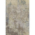 5' X 8' Beige Blue And Gray Abstract Washable Area Rug With UV Protection