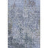 5' X 8' Blue And Gray Abstract Washable Area Rug With UV Protection