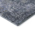 5' X 8' Blue And Gray Abstract Washable Area Rug With UV Protection