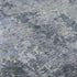 8' Blue And Gray Abstract Washable Round Rug With UV Protection