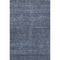 5' X 8' Navy Blue And Beige Geometric Washable Area Rug With UV Protection