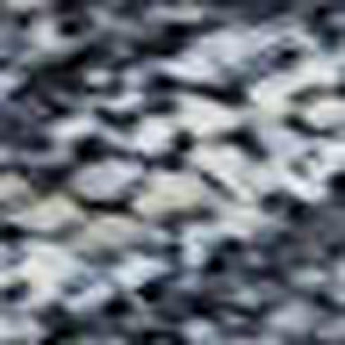 5' X 8' Navy Blue And Beige Geometric Washable Area Rug With UV Protection