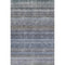 5' X 8' Blue And Gray Striped Washable Area Rug With UV Protection