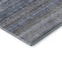 5' X 8' Blue And Gray Striped Washable Area Rug With UV Protection